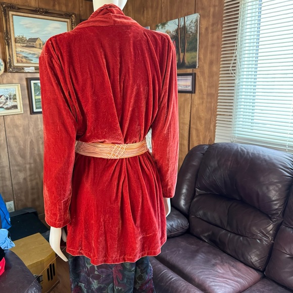 Boho Velvetish Kimono Style Top - Picture 6 of 9